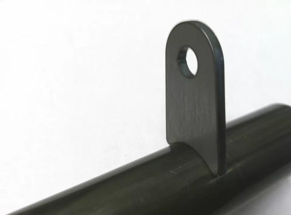 RADIUS FLAT TAB 3/8" HOLE, 1 3/16" HEIGHT, 1 1/4" TUBE, 1/8" THICK