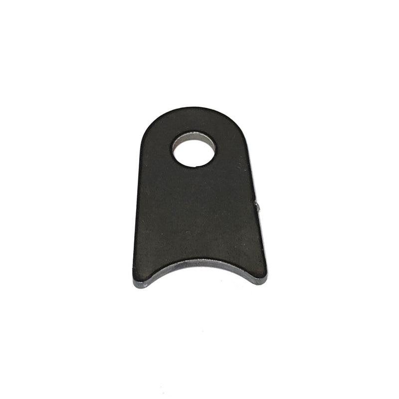 RADIUS FLAT TAB 3/8" HOLE, 1 3/16" HEIGHT, 1 1/4" TUBE, 1/8" THICK