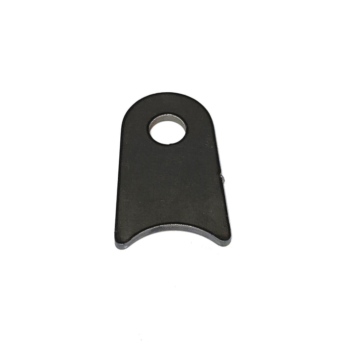 RADIUS FLAT TAB 3/8" HOLE, 1 3/16" HEIGHT, 1 1/4" TUBE, 1/8" THICK