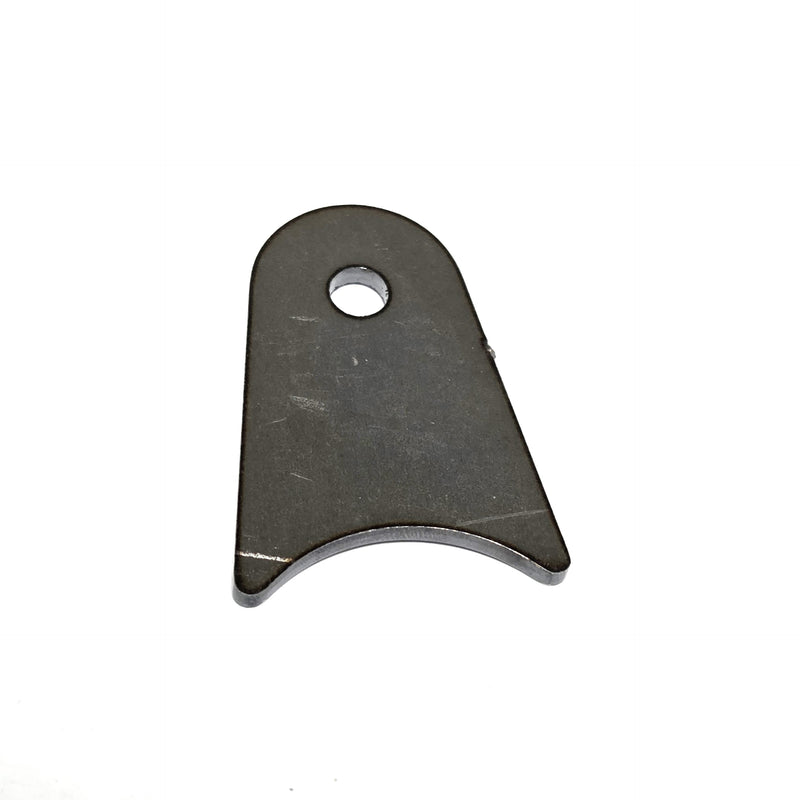 RADIUS FLAT TAB 1/4" HOLE, 1 3/16" HEIGHT, 1 5/8" TUBE, .120" THICK