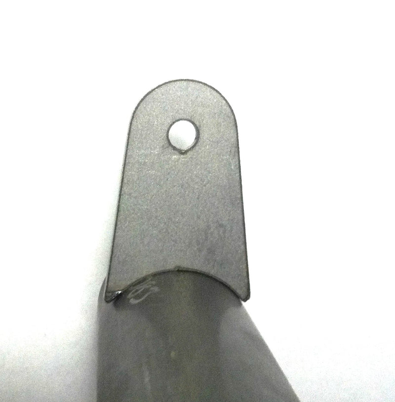 RADIUS FLAT TAB 1/4" HOLE, 1 1/4" HEIGHT, 1 1/2" TUBE