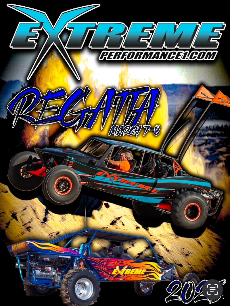 Extreme Performance 2025 Regatta Black T-shirt Mens & Womens