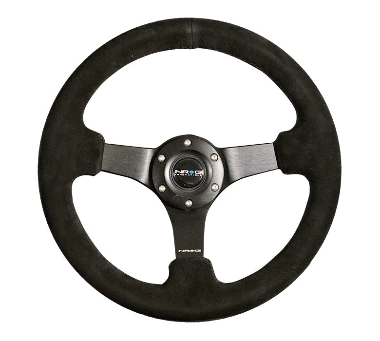 Can-Am X3 NRG RST-033BK-S 330MM DEEP DISH STEERING WHEEL SUEDE for Can-Am Maverick X3 off-road performance